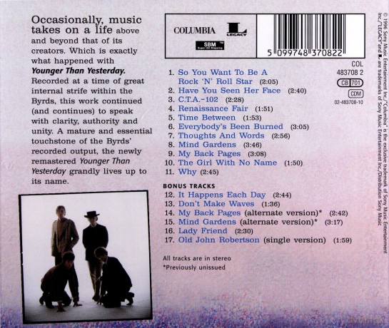 Byrds: Younger Than Yesterday [CD]