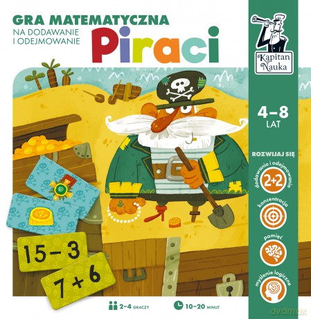 Gra matematyczna piraci na dodawanie i odejmowanie. Kapitan Nauka [GRA]