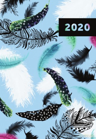 Kalendarz 2020 A6 tygodniowy feathers [KALENDARZ]