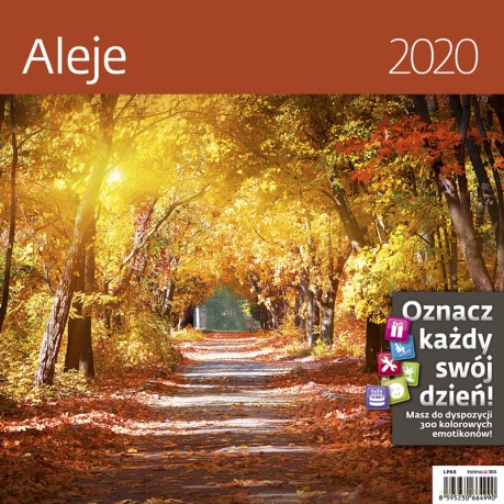 Kalendarz 2020 aleje 30x30 [KALENDARZ]