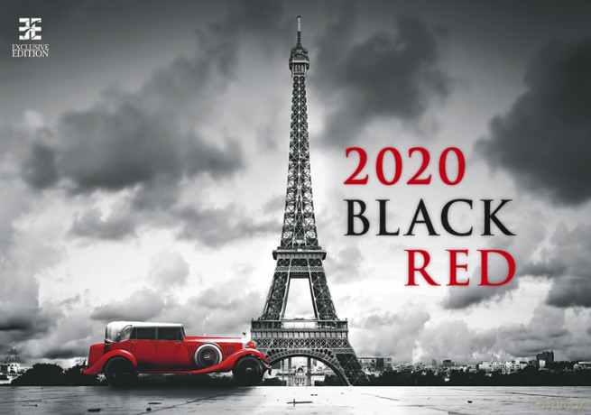 Kalendarz 2020 black red ex [KALENDARZ]