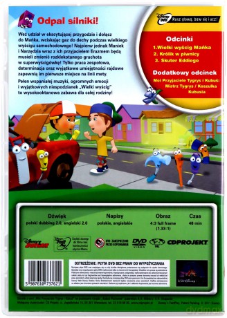 Maniek Złota rączka: Wielki wyścig (Disney Junior) [DVD]