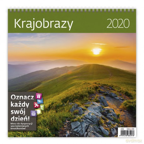 Kalendarz 2020 krajobrazy 30x30 [KALENDARZ]