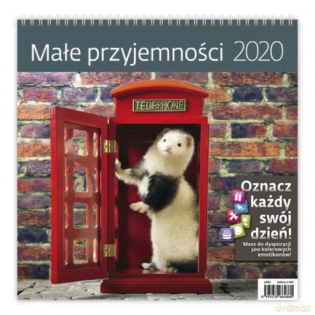Kalendarz 2020 małe przyjemności 30x30 [KALENDARZ]