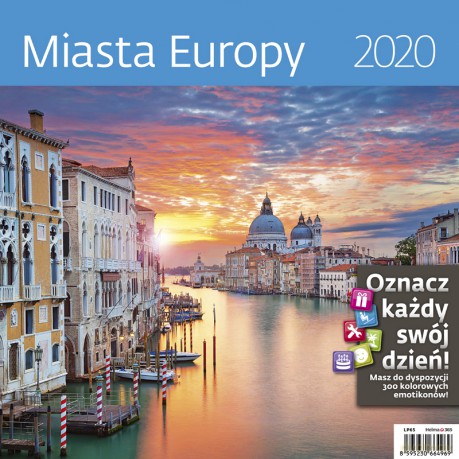 Kalendarz 2020 miasta Europy 30x30 [KALENDARZ]
