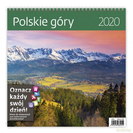 Kalendarz 2020 Polskie góry 30x30 [KALENDARZ]