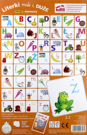 Memory literki małe i duże [GRA]