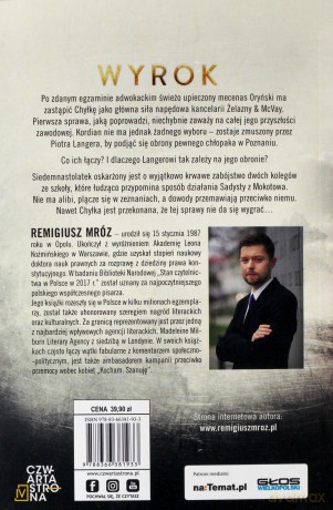 Wyrok. Joanną Chyłka (Tom 10) - Remigiusz Mróz [KSIĄŻKA]