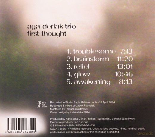 Aga Derlak Trio: First Thought [CD]