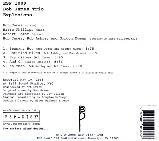 Bob James Trio: Explosions [CD]