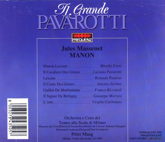 Pavarotti, Luciano: Il Grande Pavarotti / Massenet - Manon [2CD]