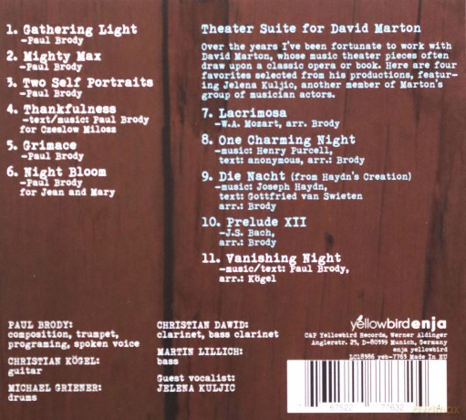Paul Brody's Sadawi: Vanishing Night [CD]