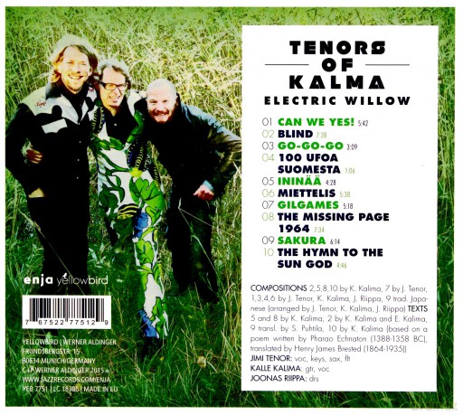 Tenors Of Kalma: Electric Willow [CD]