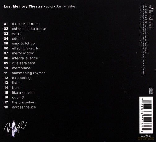 Miyake, Jun: Lost Memory Theatre - Act 2 [CD]