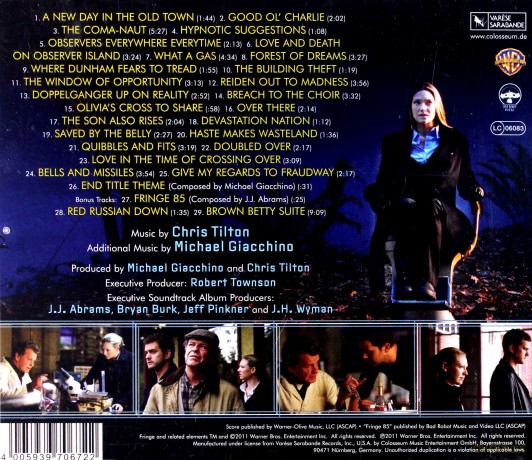 Fringe season 2 soundtrack (Chris Tilton) [CD]