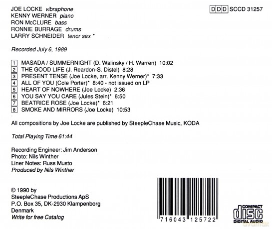 Locke, Joe Quintet: Present Tense [CD]