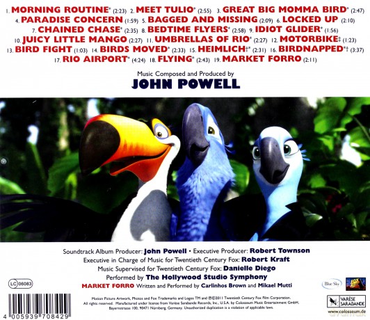 Rio soundtrack (John Powell) [CD]