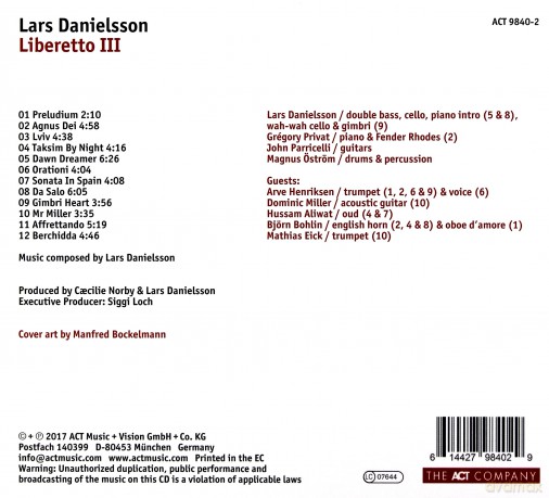 Lars Danielsson: Liberetto III [CD]