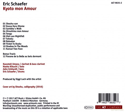 Schaefer, Eric: Kyoto Mon Amour [CD]