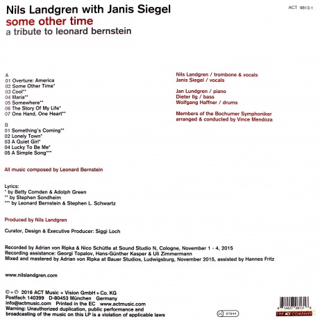 Nils Landgren & Janis Siegel: Some Other Time / Tribute To Leonard Bernstein [Winyl]