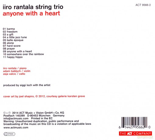 Rantala, Iiro String Trio: Anyone With a Heart [CD]