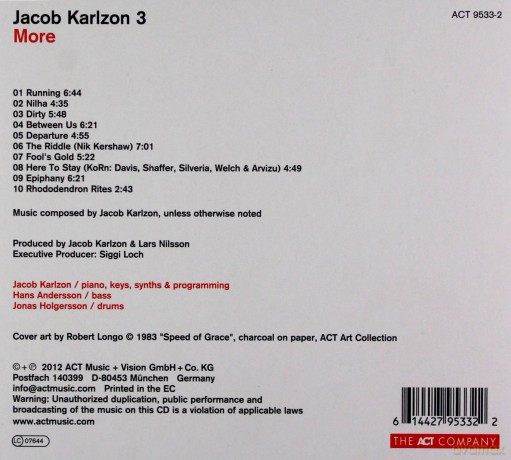 Jacob Karlzon: More [CD]