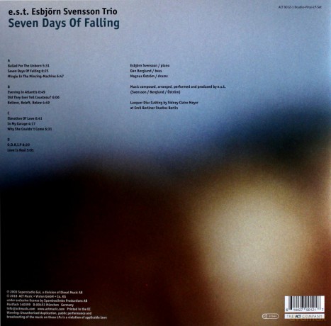 Svensson, Esbjörn Trio e.s.t.: Seven Days of Falling [2xWinyl]