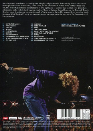 Simply Red: Farewell - Live At Sydney Opera [DVD]