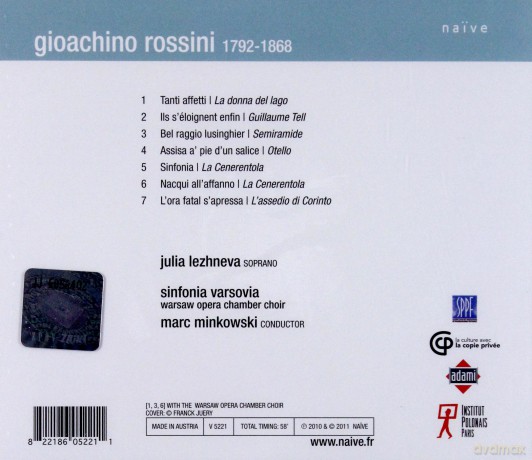 Lezhneva, Minkowski: Rossini Opera Arias [CD]
