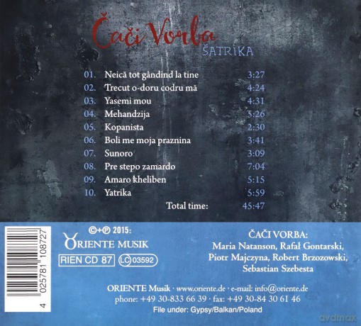 Caci Vorba: Satrika [CD]