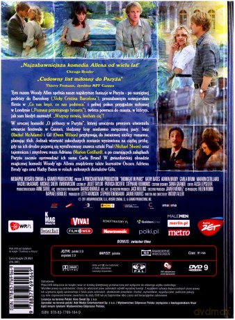 O północy w Paryżu (booklet) [DVD]