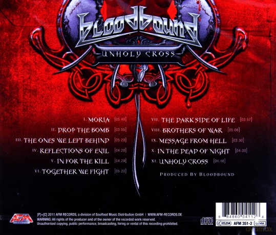 Bloodbound: Unholy Cross [CD]