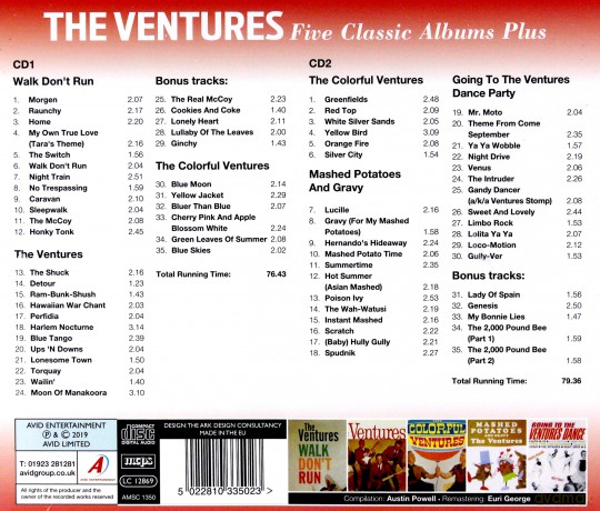 Ventures: Five Classic Albums [CD]