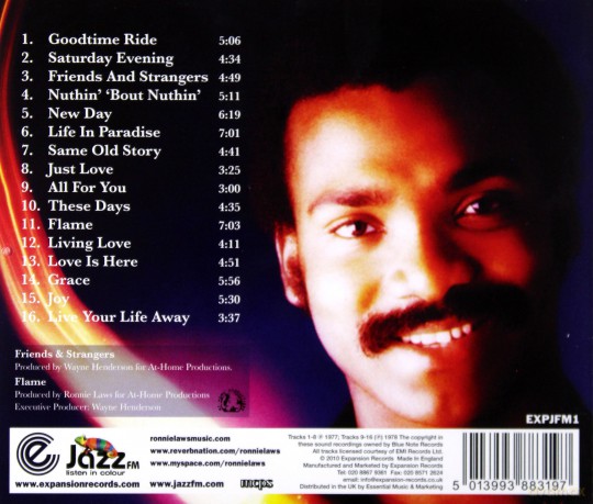 Ronnie Laws: Friends & Strangers/Flame [CD]