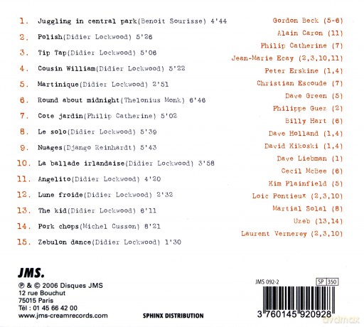 Didier Lockwood: Les Annees Jms - Best Of [CD]