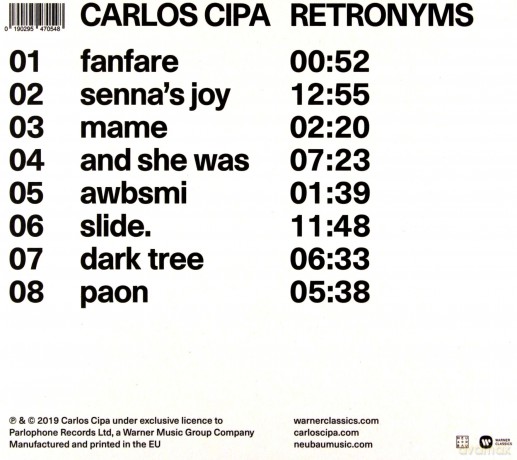 Carlos Cipa: Retronyms [CD]