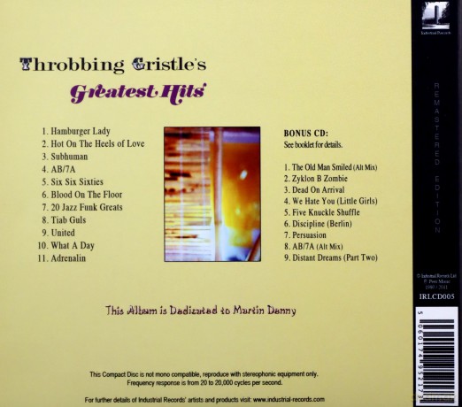 Throbbing Gristle: Throbbing Gristles Greatest Hits [2CD]