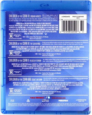 Children of the Corn Collection (Dzieci Kukurydzy 1-4) [Blu-Ray]