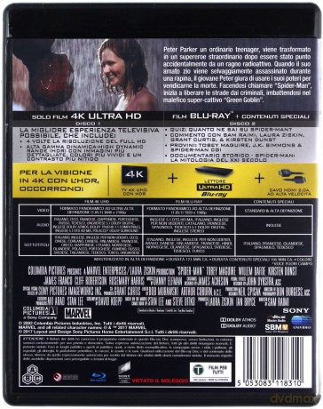 Spider-Man [Blu-Ray 4K]+[Blu-Ray]