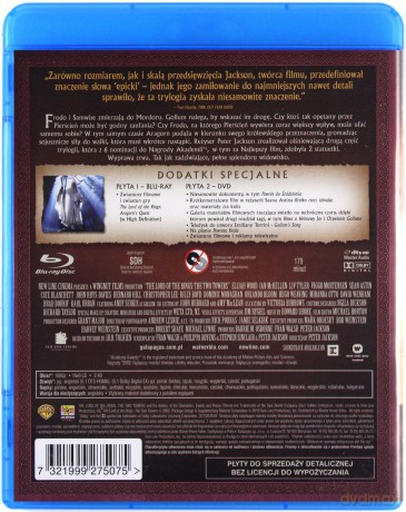Władca Pierścieni Kolekcja: Drużyna Pierścienia / Dwie Wieże / Powrót Króla [3xBlu-Ray]+[3DVD]