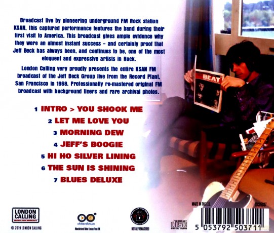 Jeff Beck: Live At The Record Plant. San Francisco 1968 [CD]
