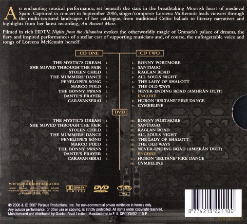 Loreena Mckennitt: Nights From The Alhambra [2CD]+[DVD]