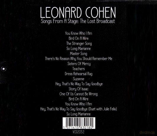 Leonard Cohen: Songs From A Stage: The Lost Broadcast [CD]