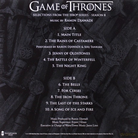 Game Of Thrones: Season 8 soundtrack (Ramin Djawadi) [Winyl]