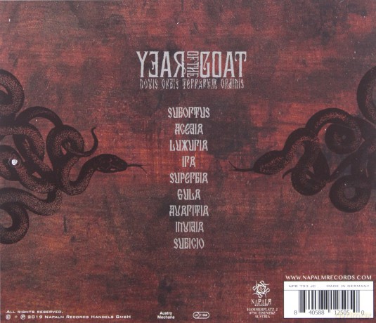 Year Of The Goat: Novis Orbis Terrarum Ordinis [CD]