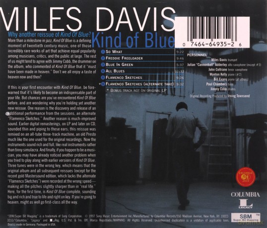 Miles Davis: Kind Of Blue [CD]