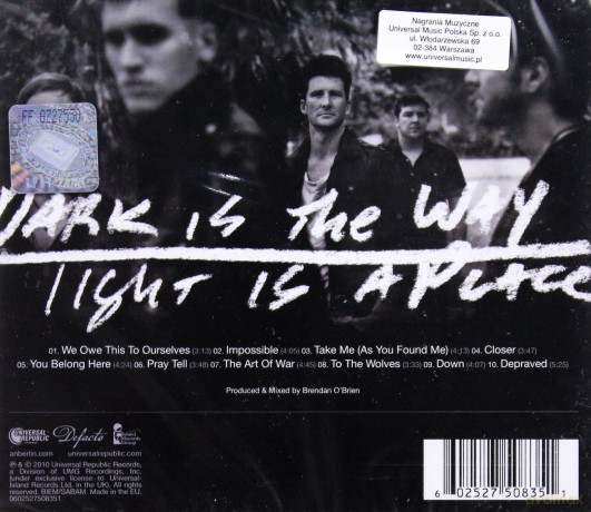 Anberlin: Dark Is The Way, Light Is A Place  [CD]