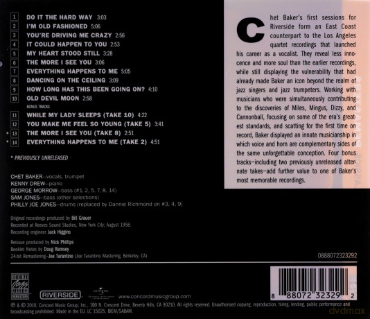 Chet Baker: Sings It Could Happen To You [CD]