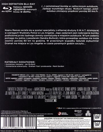 Speed - niebezpieczna prędkość [Blu-Ray]