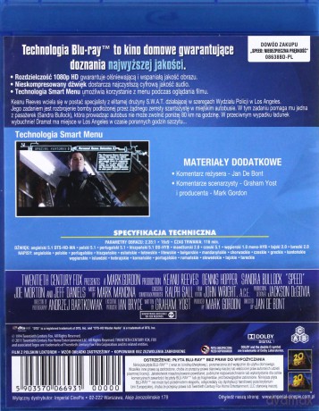 Speed - niebezpieczna prędkość [Blu-Ray]